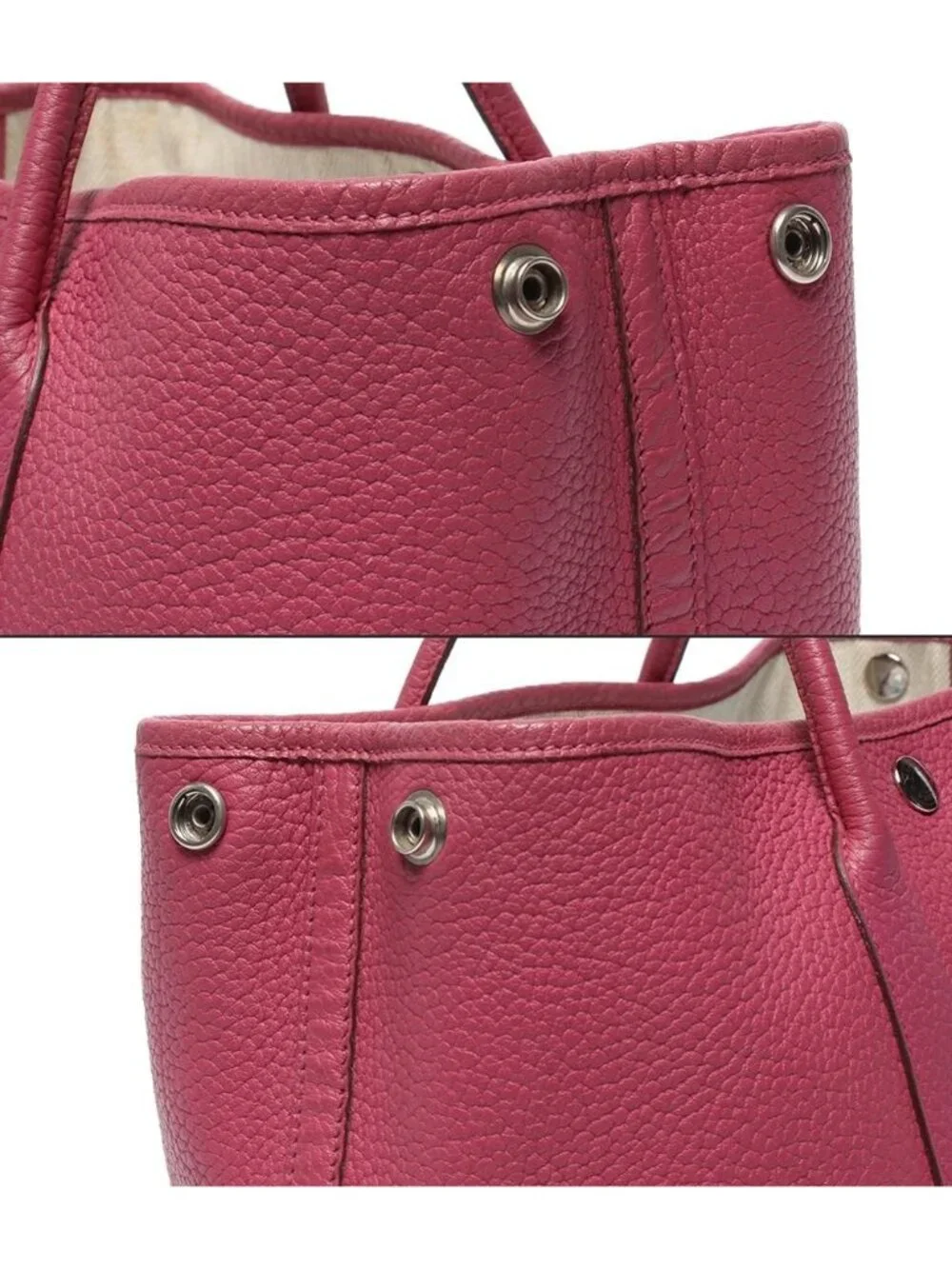 Hermes Handbag Silver Garden Party TPM